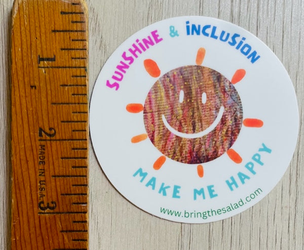 Sunshine and Inclusion Sticker